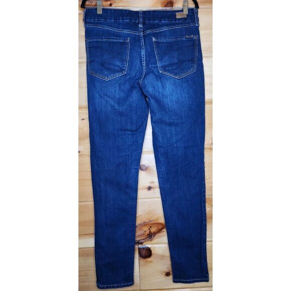 Seven 7 Tapered Ankle Skinny Jeans Size 12 Slimming Dark Wash Blue - Picture 11 of 11